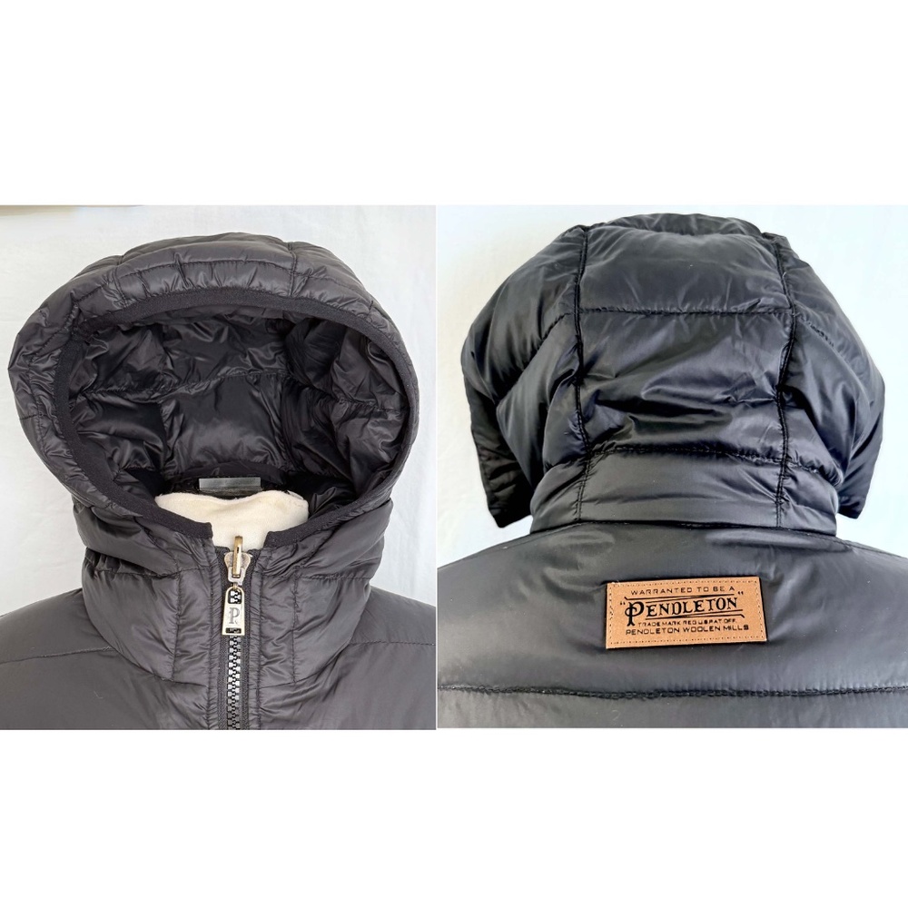 Pendleton Black Puff Jacket with Patterned Interior - Picture 5 of 14